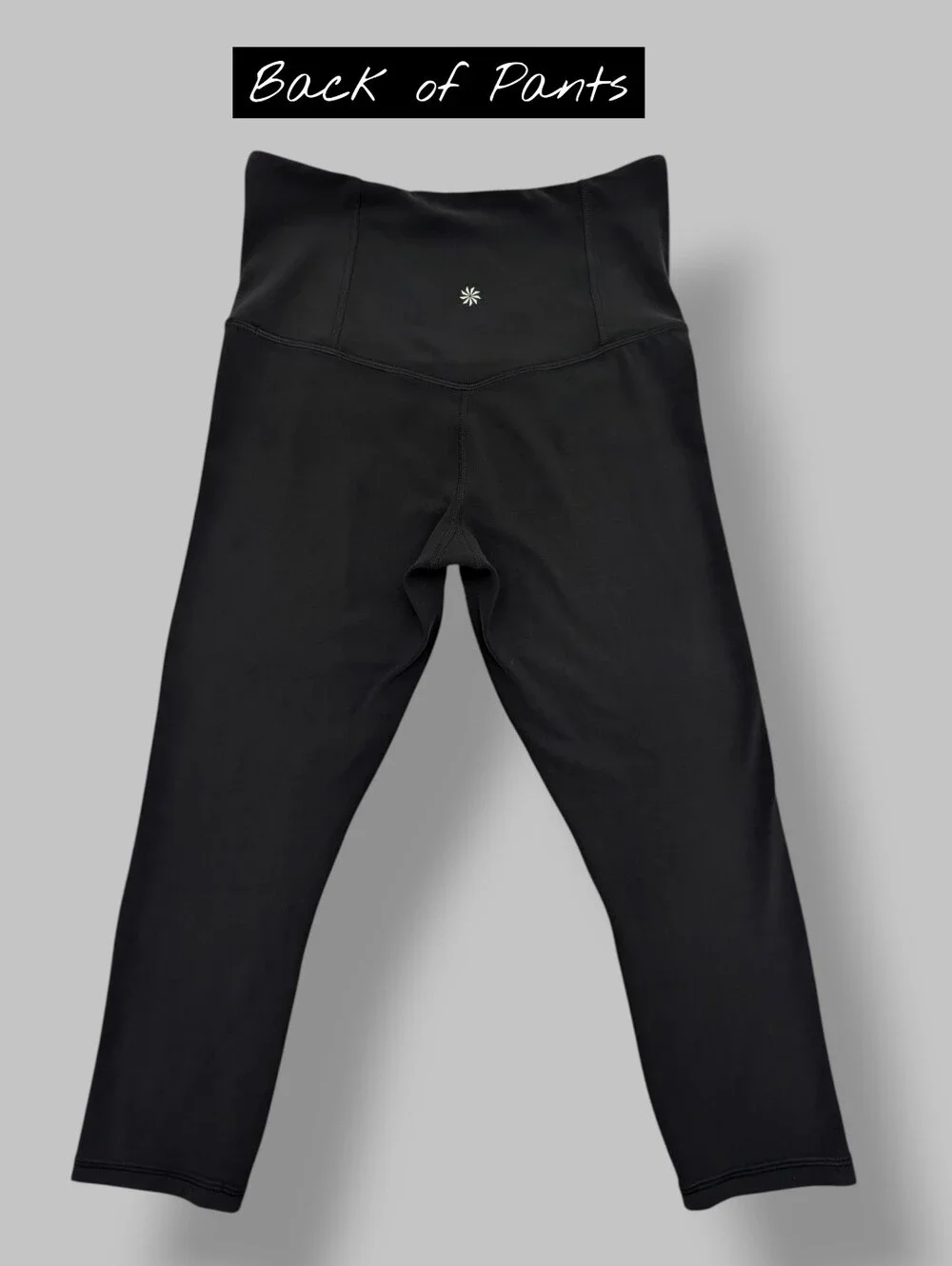 Athleta Elation Size Small Women's Ultra High Rise Black Capri Back Pocket - Picture 6 of 14
